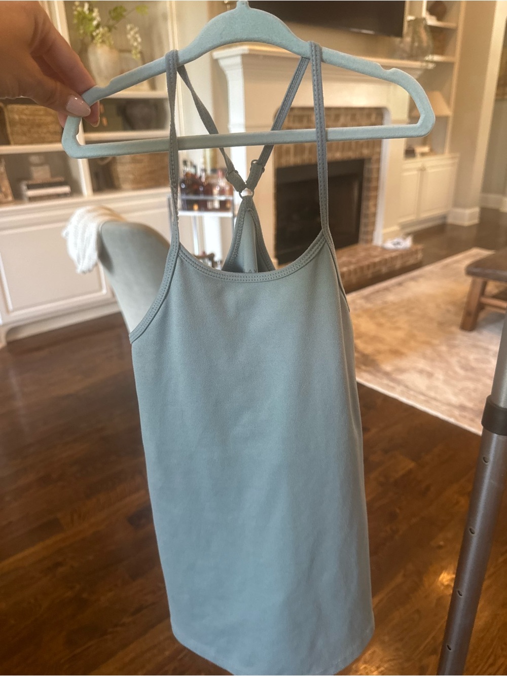 Girls' Light Blue Racerback Casual Dress